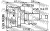 ШРУС наружн. к-т (29x49x25) SUZUKI LIANA 01-08 FEBEST 0710-029A42 (фото 2)