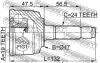 ШРУС НАРУЖНЫЙ (TOYOTA DUET M101A/M111A 1998-2004) FEBEST 0910-014 (фото 2)