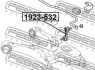 Тяга стабілізатора (ТЯГА СТАБИЛИЗАТОРА ЗАДНЯЯ BMW 5 E39 1995-2003) FEBEST 1923-532 (фото 2)