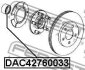 ПІДШИПНИК МАТОЧИННИЙ ПЕРЕДНІЙ 42X76X33 FEBEST DAC42760033 (фото 2)