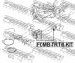 САЙЛЕНТБЛОК ПОДУШКИ ДВИГУНА (КОМПЛЕКТ) FORD FEBEST FDMB-TRTM-KIT (фото 2)