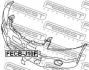 Заглушка буксировочного крюка переднего бампера NISSAN QASHQAI J10E 2006-2013 FEBEST FECB-J10F (фото 2)