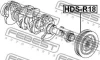 ШКИВ КОЛЕНВАЛА (HONDA CIVIC FD 2006-2012) FEBEST HDS-R18 (фото 2)