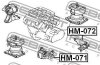 ПОДУШКА КОРОБКИ СКОРОСТЕЙ ЗАДНЯЯ (HONDA ACCORD CF3, CF4, CF5, CL1, CL3 1998-2002) FEBEST HM-072 (фото 2)