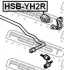 Втулка стабилизатора зад. подвески HONDA ELEMENT YH2 2003-2011 (D21) FEBEST HSB-YH2R (фото 2)