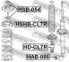 ПЫЛЬНИК ЗАДНЕГО АМОРТИЗАТОРА (HONDA ACCORD CL, CN, CM 2002-) FEBEST HSHB-CL7R (фото 2)