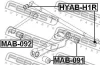 САЙЛЕНБЛОК ЗАДНЕЙ ПОПЕРЕЧНОЙ ТЯГИ (HYUNDAI H-1 2001-) FEBEST HYAB-H1R (фото 2)