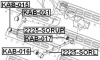 Сайлентблок рычага задней подвески KIA SORENTO (BL) 06- продольного FEBEST KAB-021 (фото 2)