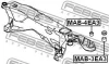 Сайлентблок подрамника GALANT E55A/E75A 92-96 FEBEST MAB-4EA3 (фото 2)