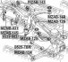 САЙЛЕНБЛОК ЗАДНЕЙ БАЛКИ (MAZDA CX-9 TB 2007-2013) FEBEST MZAB-145 (фото 2)