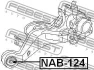 Сайлентблок важеля FEBEST NAB-124 (фото 2)