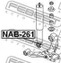 САЙЛЕНТБЛОК ПЕРЕДНЬОГО АМОРТИЗАТОРА FEBEST NAB-261 (фото 2)