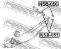 Втулка задней рессоры задняя NISSAN CARAVAN VE24 1993.05-2001.04 [JP] FEBEST NSB-055 (фото 2)