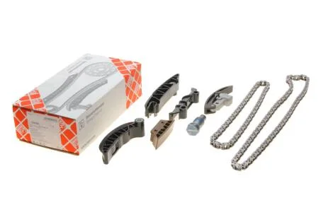 Комплект цепи привода распредвала для распредвала, с планками успокоителя и натяжителем цепи (сторона установки: с обеих сторон) FEBI BILSTEIN 101089