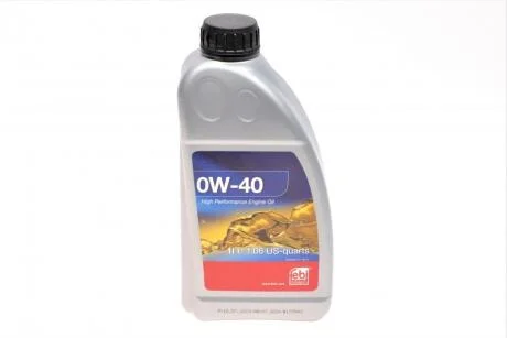 Олива моторна 0W-40 1L BMW LL-01, MB 229.5, MB 229.3, VW 502.00, VW 505.00 FEBI BILSTEIN 101140