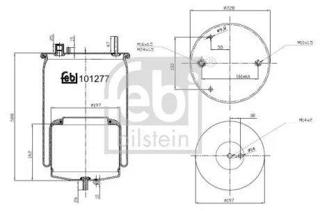 Сильфон пневматичної підвіски FEBI BILSTEIN 101277