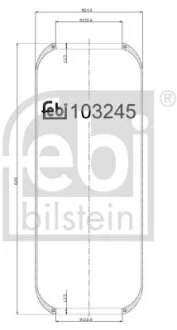 Пневмоподушка підвіски кабіни FEBI BILSTEIN 103245