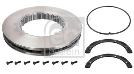 Диск тормозной с монтажным комплектом (D = 409,8 mm) FEBI BILSTEIN 104674