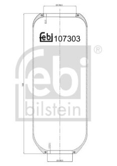 Балон пневматичної ресори, пневматична підвіска FEBI BILSTEIN 107303