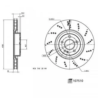 FEBI - Гальмівний диск FEBI BILSTEIN 107510