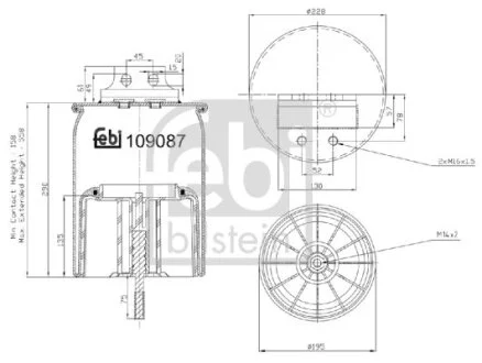 FEBI - Пневмоподушка FEBI BILSTEIN 109087
