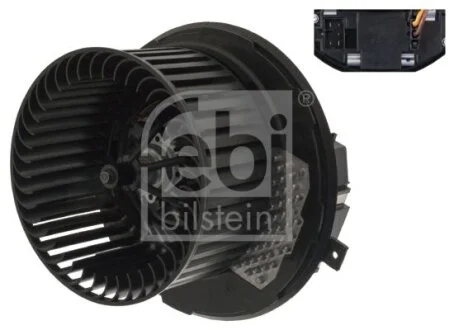 Вентилятор салону AUDI A3, Q3, TT SEAT ALHAMBRA, ALTEA, ALTEA XL, LEON, TOLEDO III SKODA OCTAVIA II, SUPERB II, YETI VW CADDY ALLTRACK IV, CADDY ALLTRACK IV/MINIVAN 1.0-3.6 02.03-12.22 FEBI BILSTEIN 109421