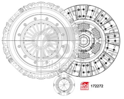 Комплект зчеплення FEBI BILSTEIN 172272