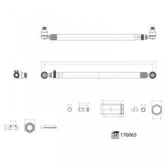 Поздовжня кермова тяга FEBI BILSTEIN 176065