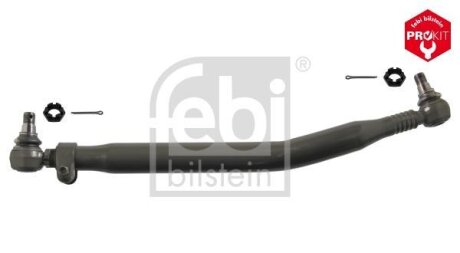 Поздовжня кермова тяга з корончастими гайками та шплінтами FEBI BILSTEIN 18703