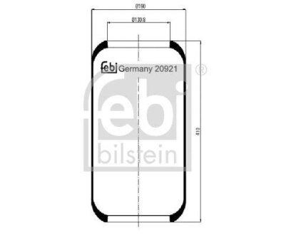 Кожух пневматической рессоры FEBI BILSTEIN 20921