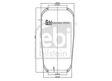 Балон пневматичної ресори, пневматична підвіска FEBI BILSTEIN 20946