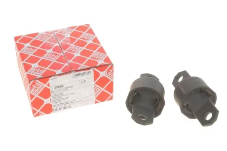 Сайлентблок заднього важеля Лів/Прав (задн) VOLVO C30, S40 II, V50 FORD C-MAX, FOCUS C-MAX, FOCUS I, FOCUS II, FOCUS II/KOMBI, FOCUS I/KOMBI, KUGA I MAZDA 3, 5 1.3-Electric 08.98- FEBI BILSTEIN 22699