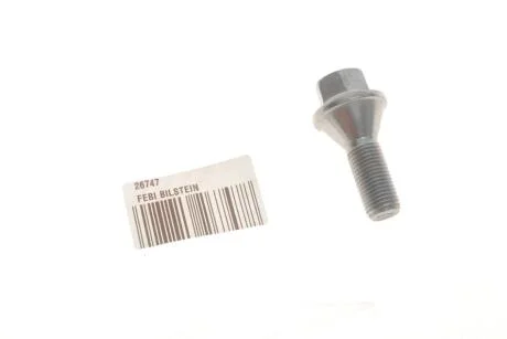 Болт колісний RENAULT Trafic 00-14, Master II 97-10, Master III 10-, NISSAN Interstar 01-10, Primastar 02-14, OPEL Vivaro 01-14, Movano B 10-21, Movano A 98-10 FEBI BILSTEIN 26747