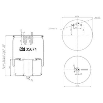 Кожух пневматической рессоры FEBI BILSTEIN 35674