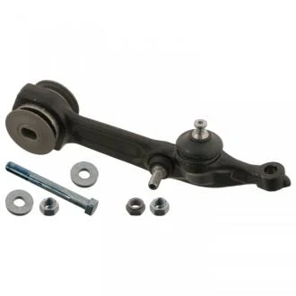 Поперечный рычаг подвески с подшипником, шарниром, болтом крепления и контргайками (сторона установки: сзади, снизу, передний мост слева) FEBI BILSTEIN 40365