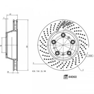 Гальмівний диск FEBI BILSTEIN 44060