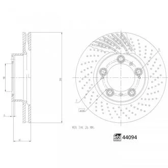 Гальмівний диск FEBI BILSTEIN 44094