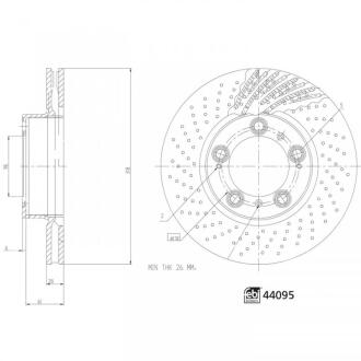 Гальмівний диск FEBI BILSTEIN 44095