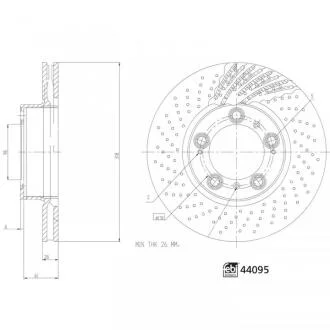 Гальмівний диск FEBI BILSTEIN 44095