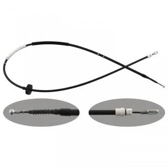 FEBI AUDI трос ручного гальма лівий (1928/1765мм) A4 1,6-3,2 00-. FEBI BILSTEIN 48304