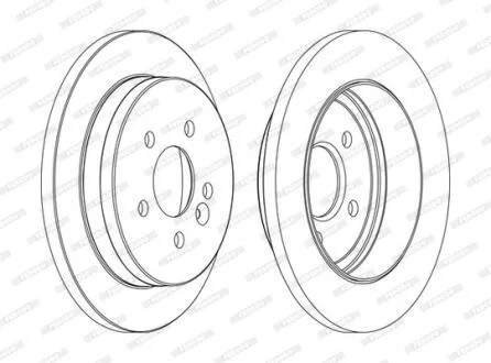 Гальмівний диск FERODO DDF1037C