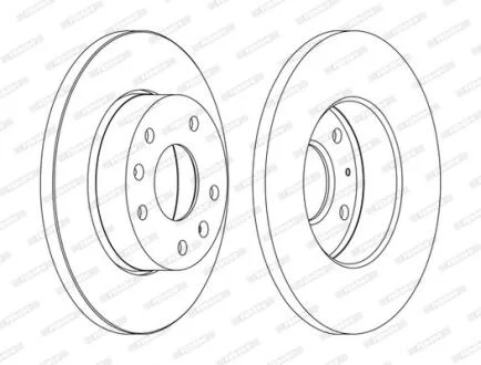 Гальмівний диск FERODO DDF1100C