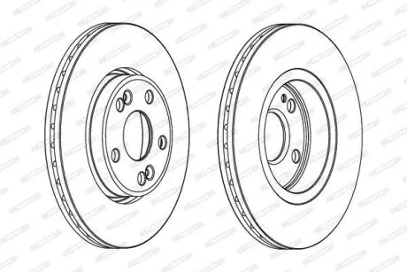 Гальмівний диск FERODO DDF1123C