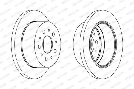 Гальмівний диск FERODO DDF1144C
