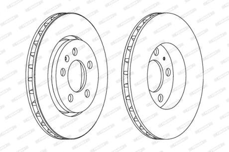 Гальмівний диск FERODO DDF1154C