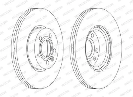 Диск гальмівний FERODO DDF1160C