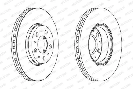Гальмівний диск FERODO DDF1163C