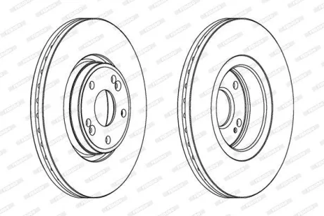 Гальмівний диск FERODO DDF1205C