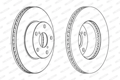 Гальмівний диск FERODO DDF1216C
