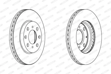 Гальмівний диск FERODO DDF1231C